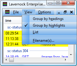 Lavernock Enterprises Logfile Viewer